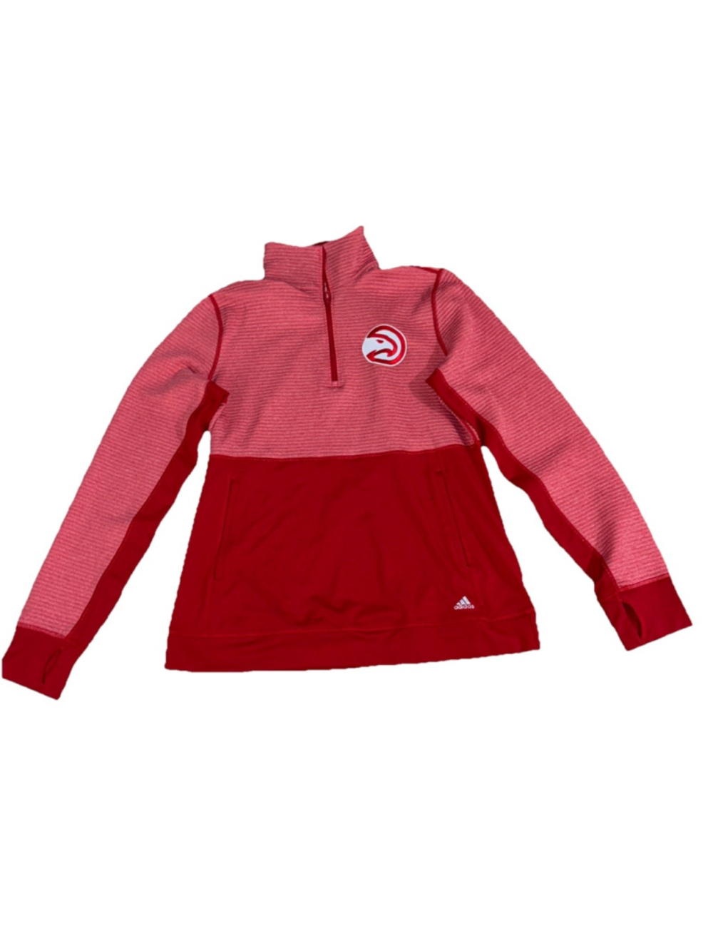 Atlanta Hawks NBA Adidas 1/4 Zip Sweatshirt Ladies Large